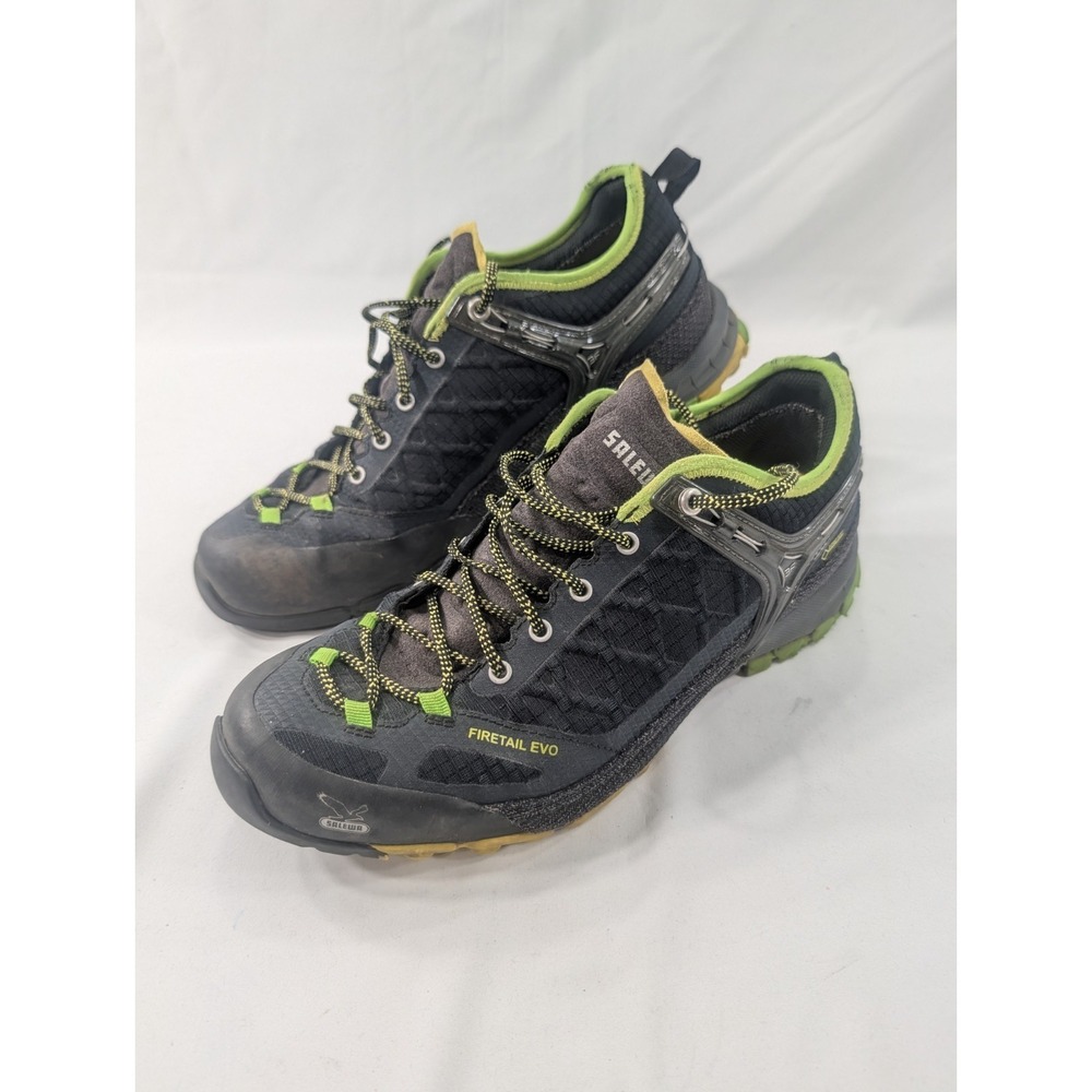 Salewa Firetail Evo GTX Gore-Tex Hiking Shoes Men's Size 9 US Black Green